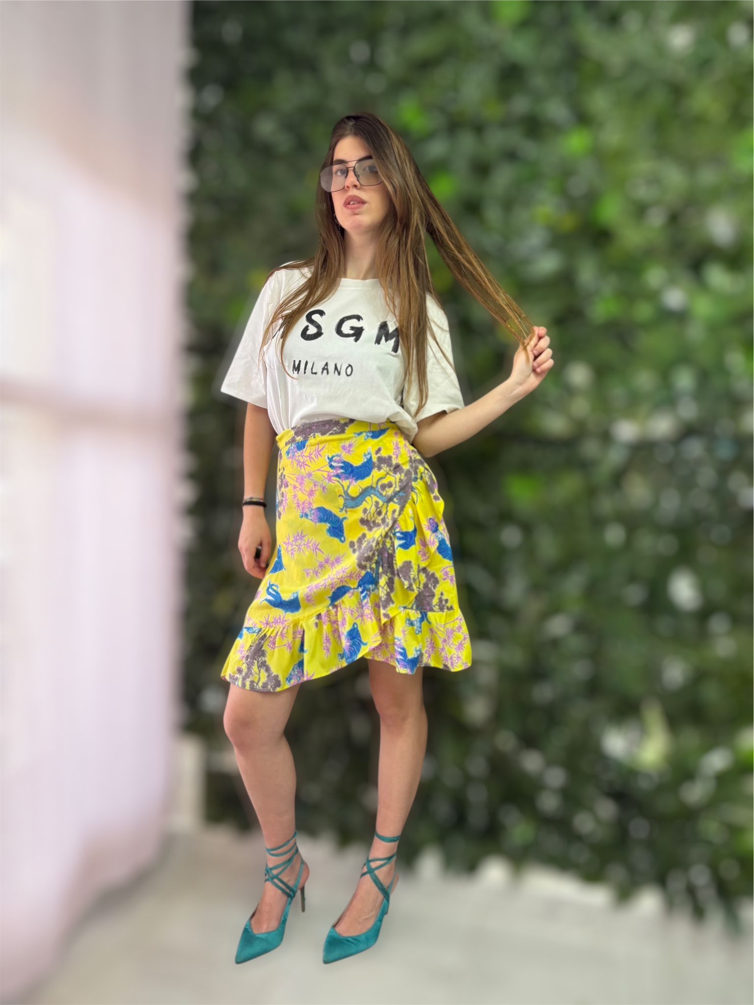 Gonna Estiva Toy-G, con Rouches e Chiusura a Portafoglio - immagine 3