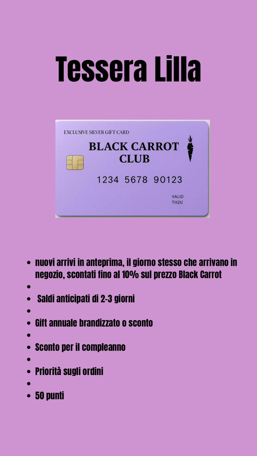 Lilac Black Carrot Card (valida anche come buono) - immagine 3