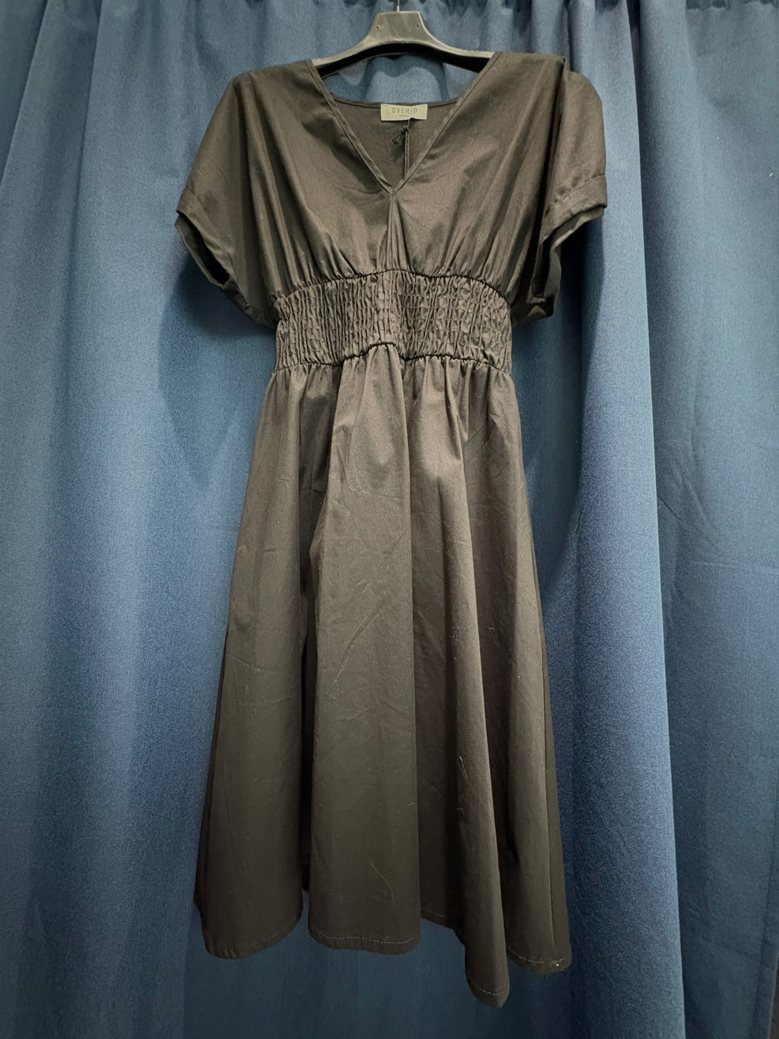 Abito Over-D con scollo a V e manica raglan - immagine 5