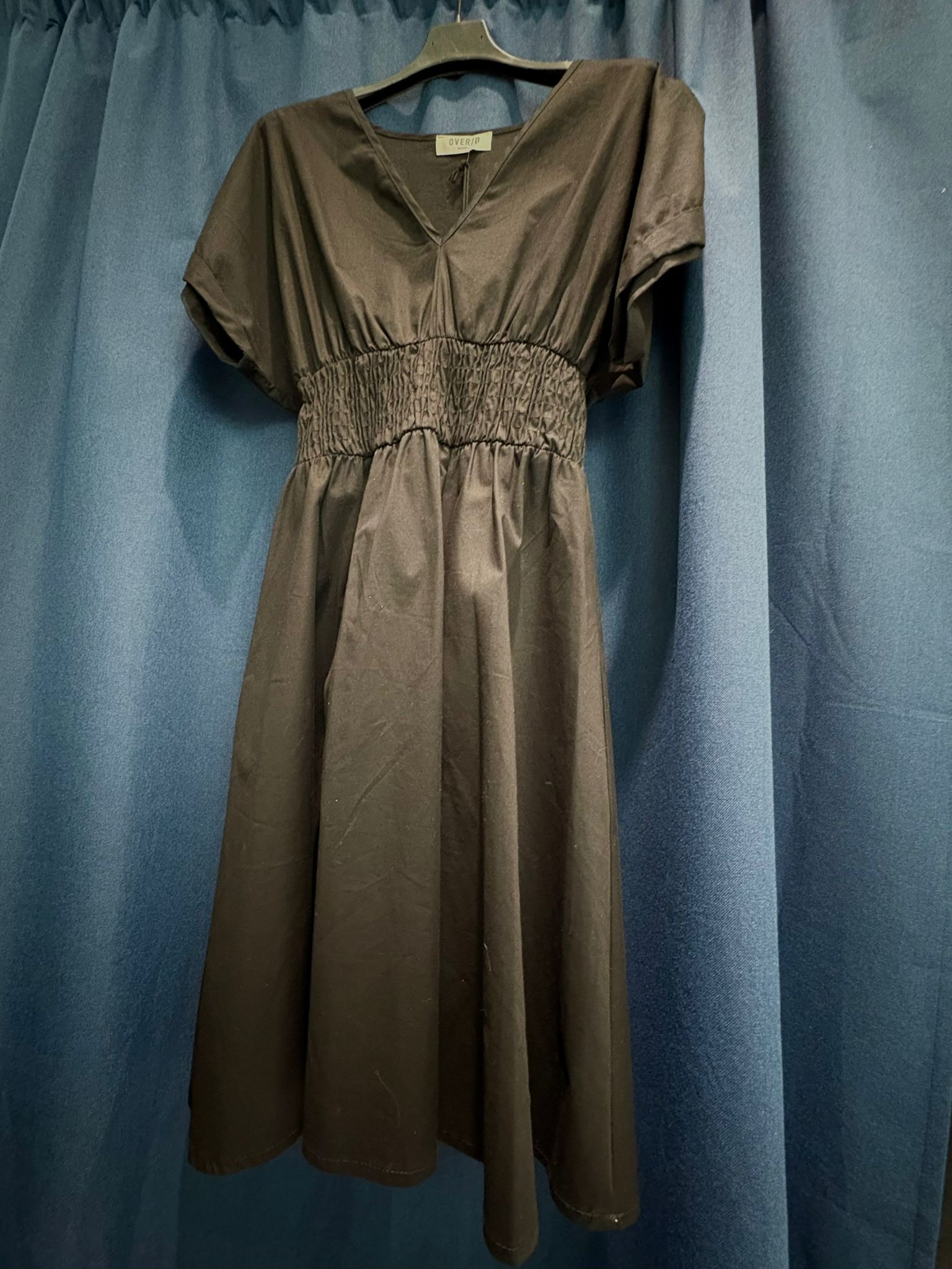 Abito Over-D con scollo a V e manica raglan - immagine 4