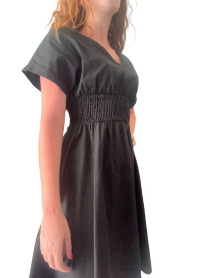 Abito Over-D con scollo a V e manica raglan