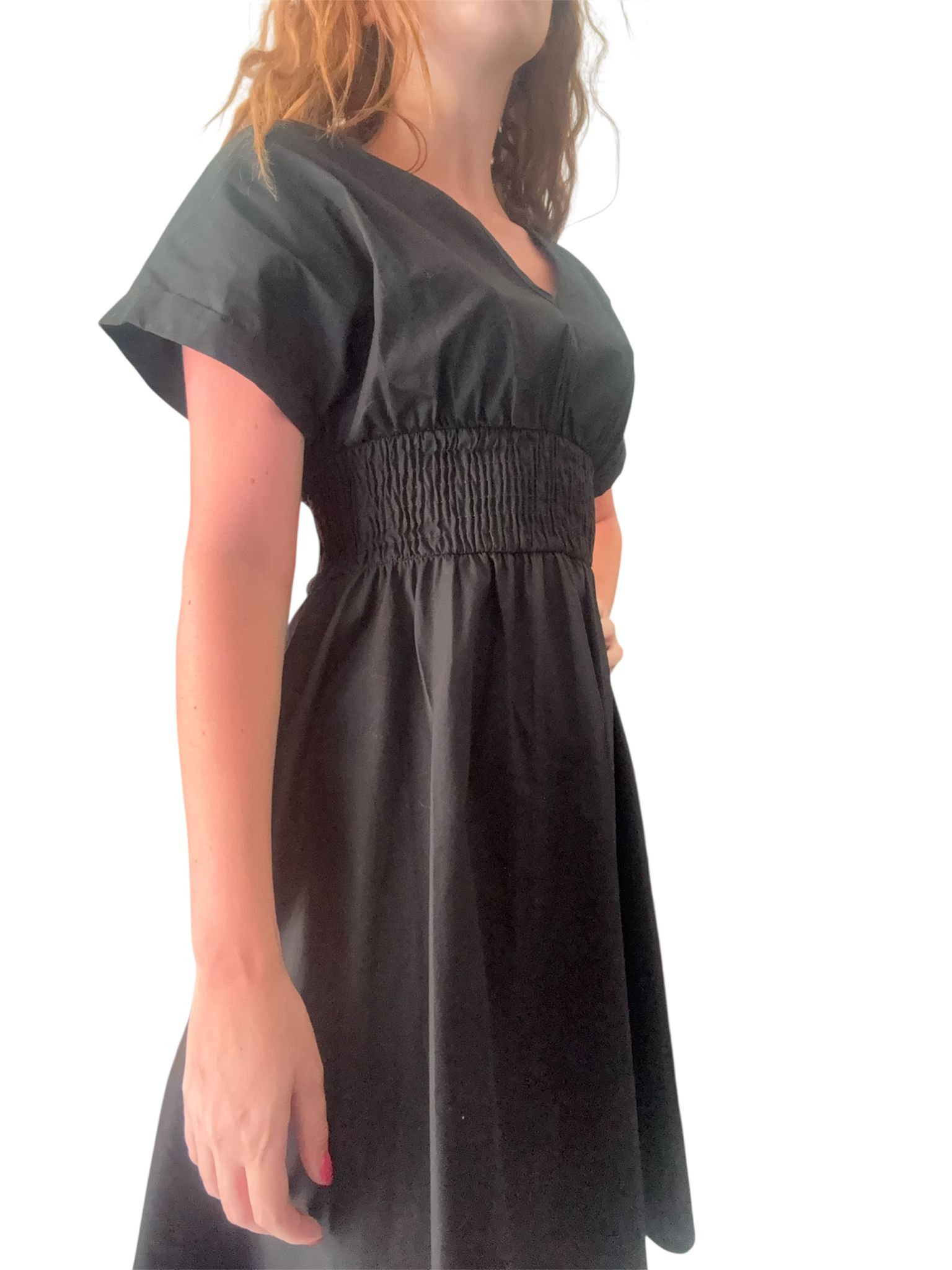 Abito Over-D con scollo a V e manica raglan