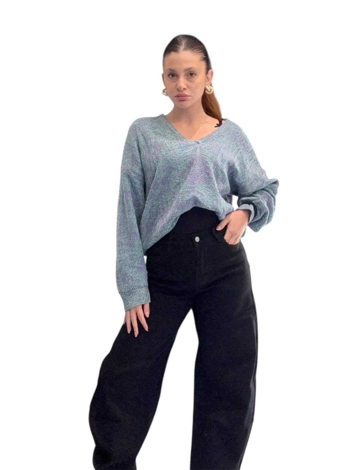 Jeans Balloon wide leg neri - immagine 6