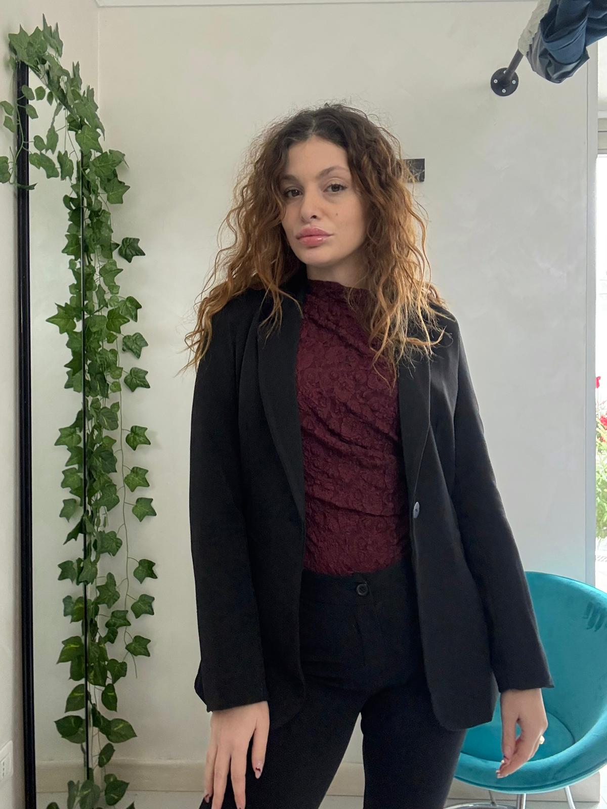 Blazer Nero Regular Fit - immagine 3