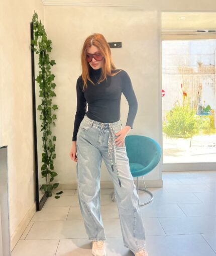 Jeans Ballon Wide fit con bandana