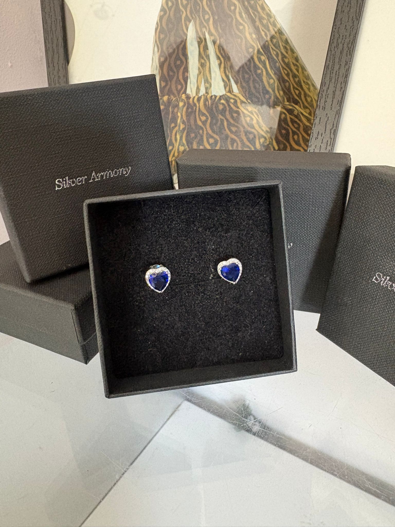 Orecchini Silver Armony a lobo con zirconi - immagine 7