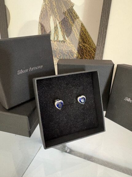 Orecchini Silver Armony a lobo con zirconi