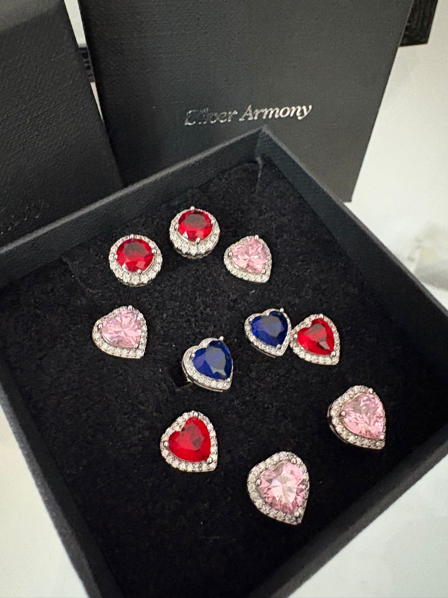 Orecchini Silver Armony a lobo con zirconi - immagine 4