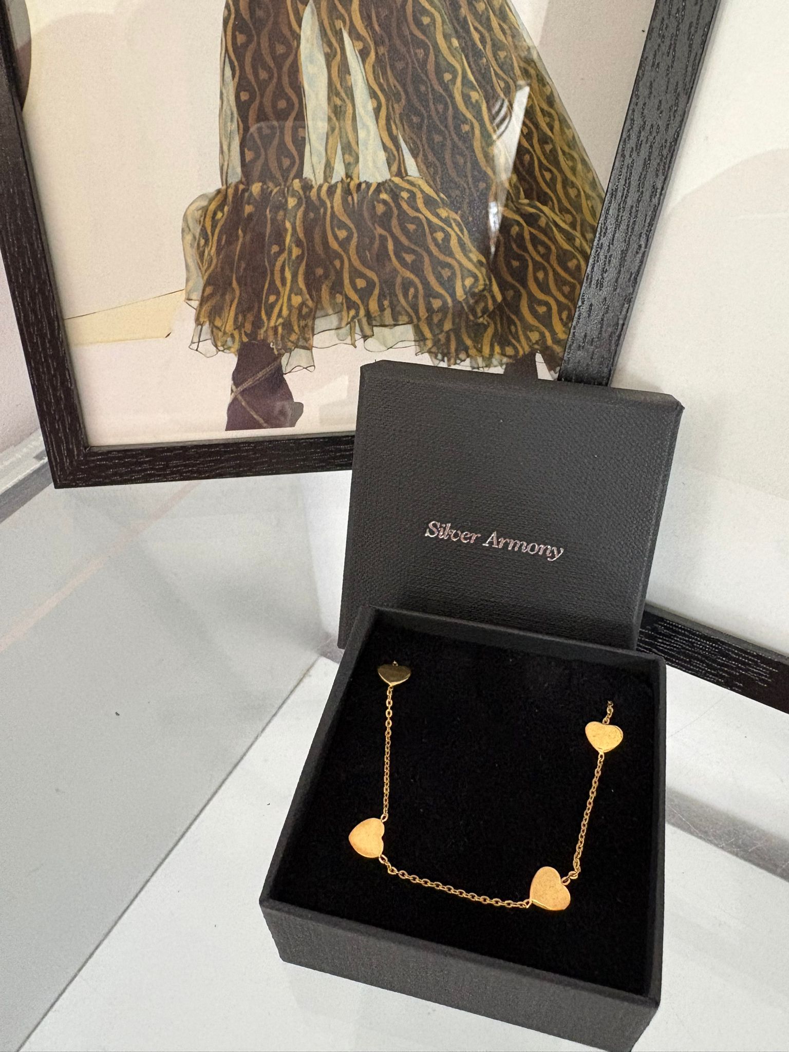 Collana girocollo silver armony con elementi a cuore - immagine 5