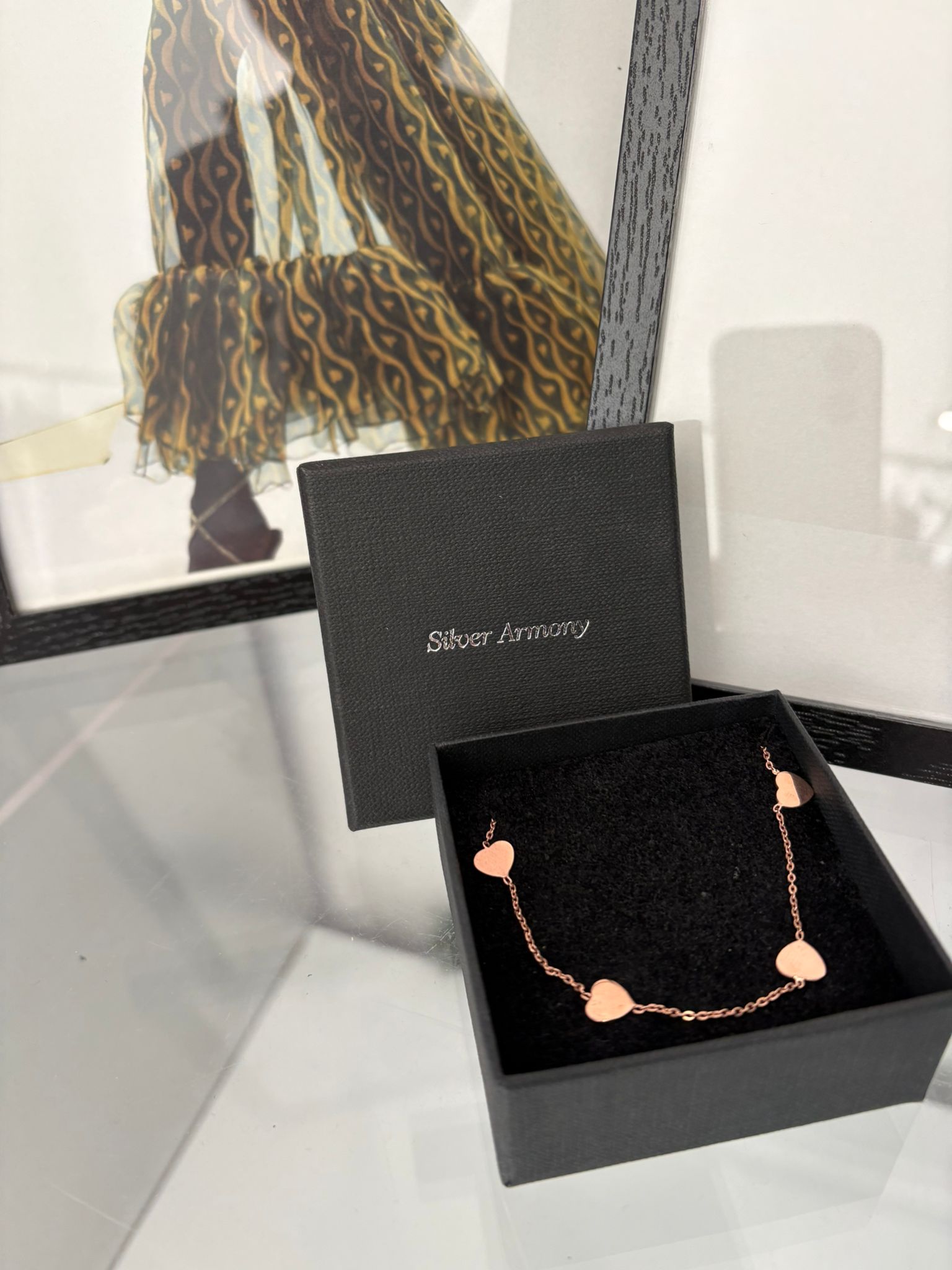 Collana girocollo silver armony con elementi a cuore - immagine 6