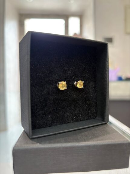 Orecchini brillantini a lobo, Silver Harmony