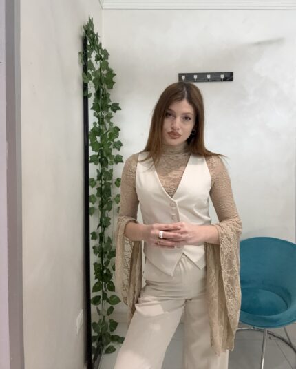 Maglia con maniche a campana maxi