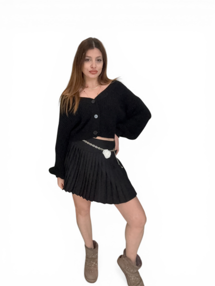 Pantagonna a pieghe stile college