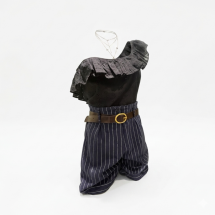Pantaloncino gessato taglia unica