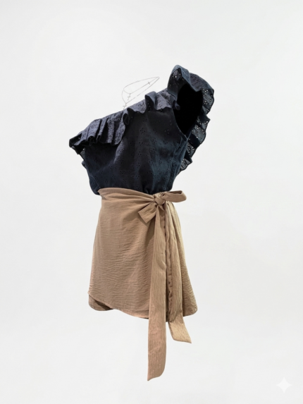Pantagonna con fiocco ed elastico