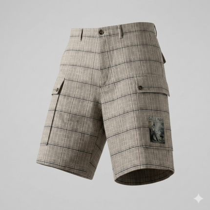 Bermuda Cargo Uomo Gaëlle Paris Check Beige
