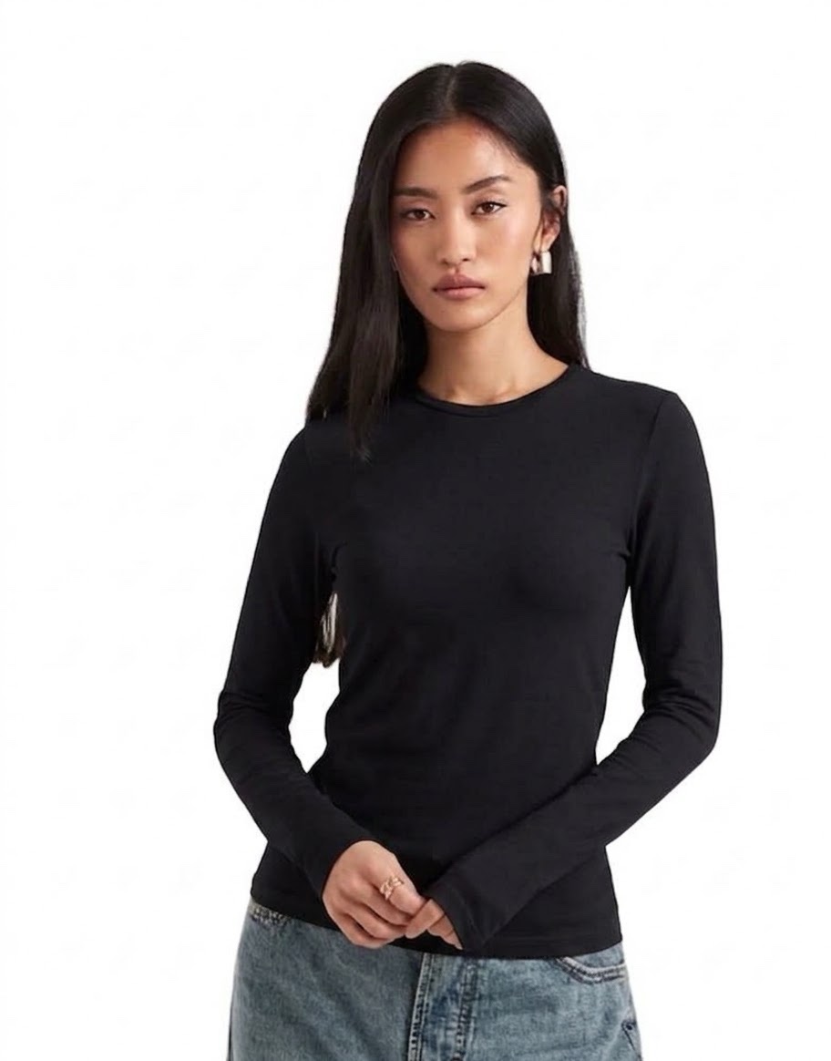 Basic Bitch 01- t-shirt a maniche lunghe - immagine 4